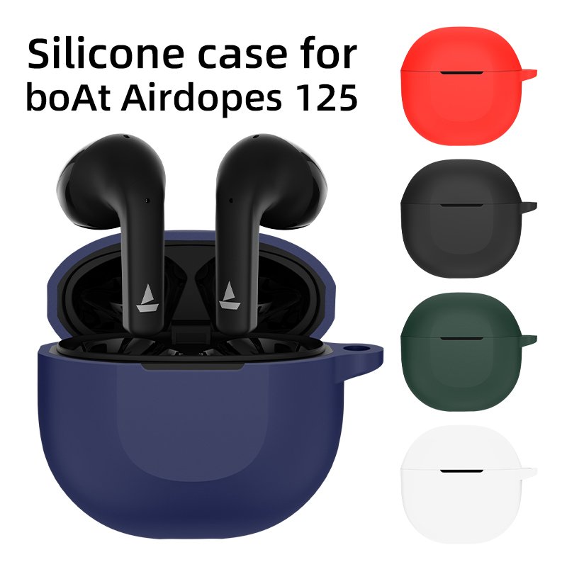 Colorful Simple Shockproof Soft Thin Silicone Protective Case for BoAT Airdopes 125