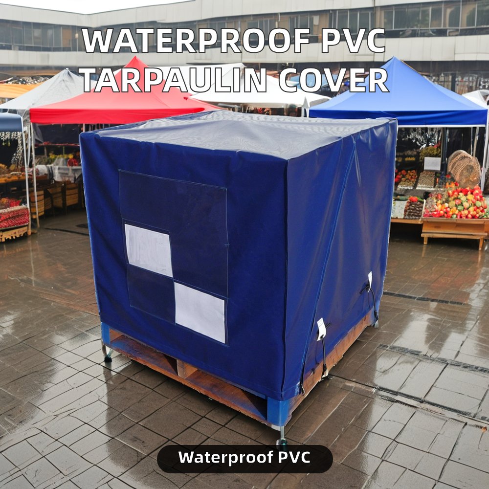 Yitex Heavy-Duty PVC Coated Fabric Tarpaulin Pattern Fabric Pallet Sheet Waterproof Plain Style for Cargo Product Protection
