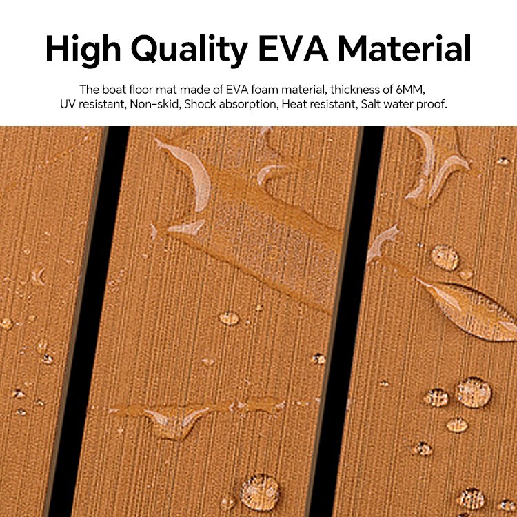 HOMFUL Self-Adhesive EVA Foam Boat Floor Mat Non-Slip Boat Deck Mat Marine Accessories Boat Mat For Marine