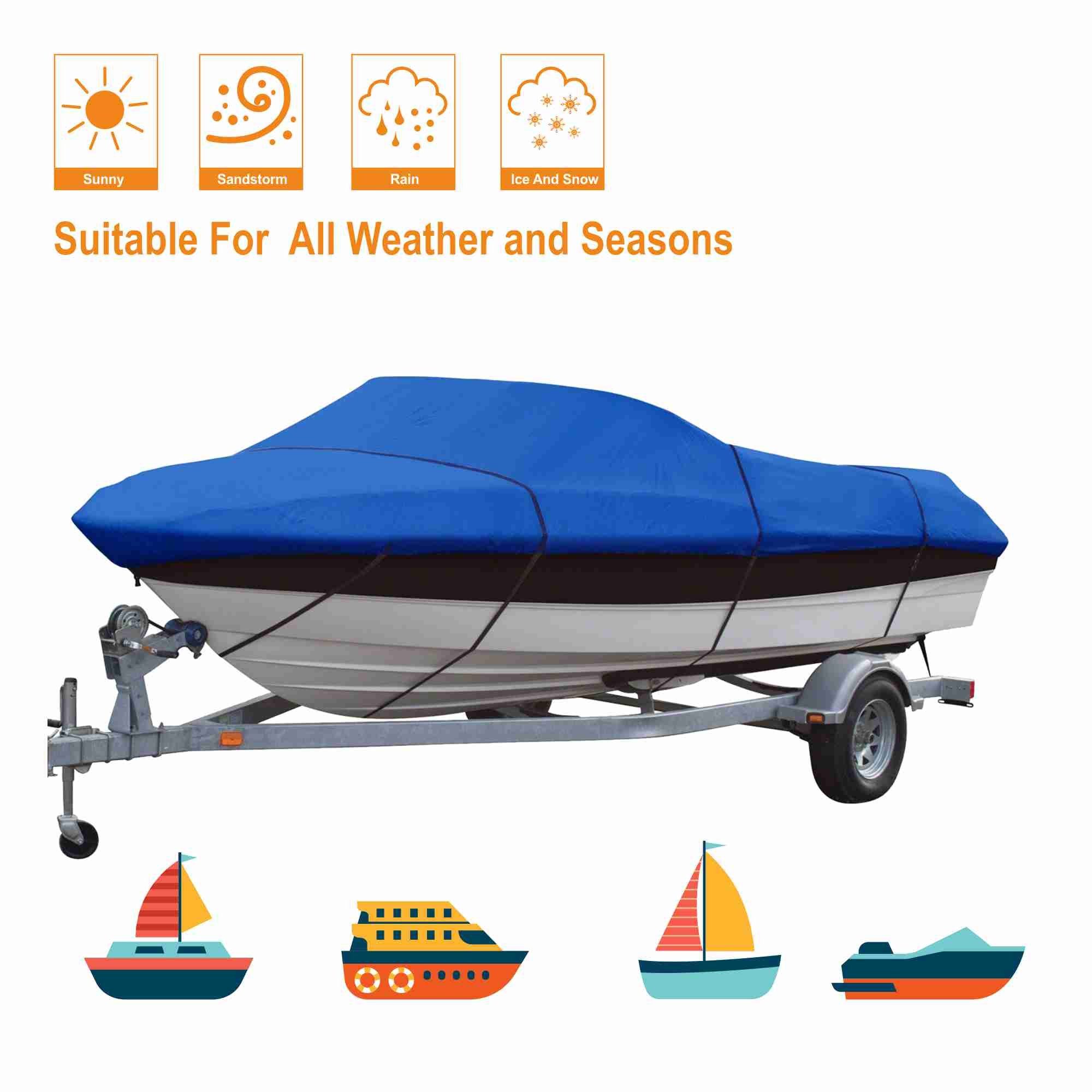 Factory Low Price Customized Boat Seat Cover Oxford Fabric Boat Cover
