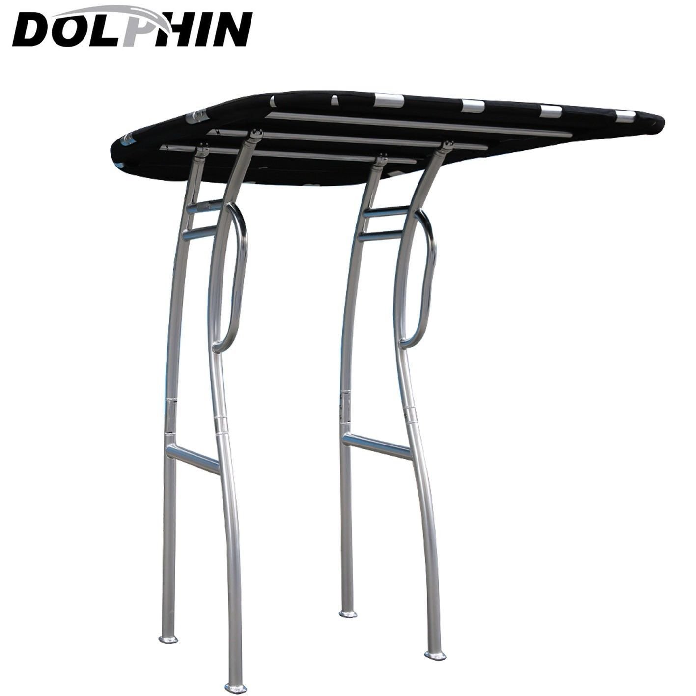 Dolphin Pro2 Aluminium Boat T Top Anodized Frame Navy Blue Canopy Center Console Heavy Duty T-Top
