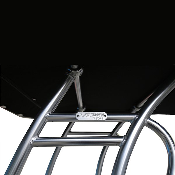 Dolphin Pro2 Aluminium Boat T Top Anodized Frame Navy Blue Canopy Center Console Heavy Duty T-Top