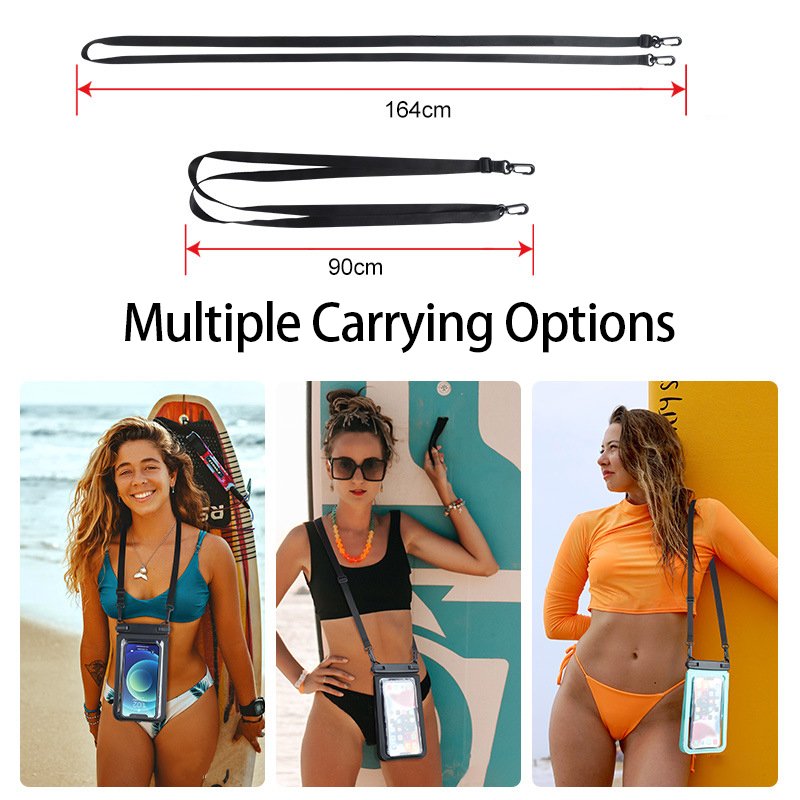 Free Sample Outdoor Camping Big Size 7.2inch Waterproof Mobile Phone Pouch IPX8 Waterproof Phone Case Travel Bag
