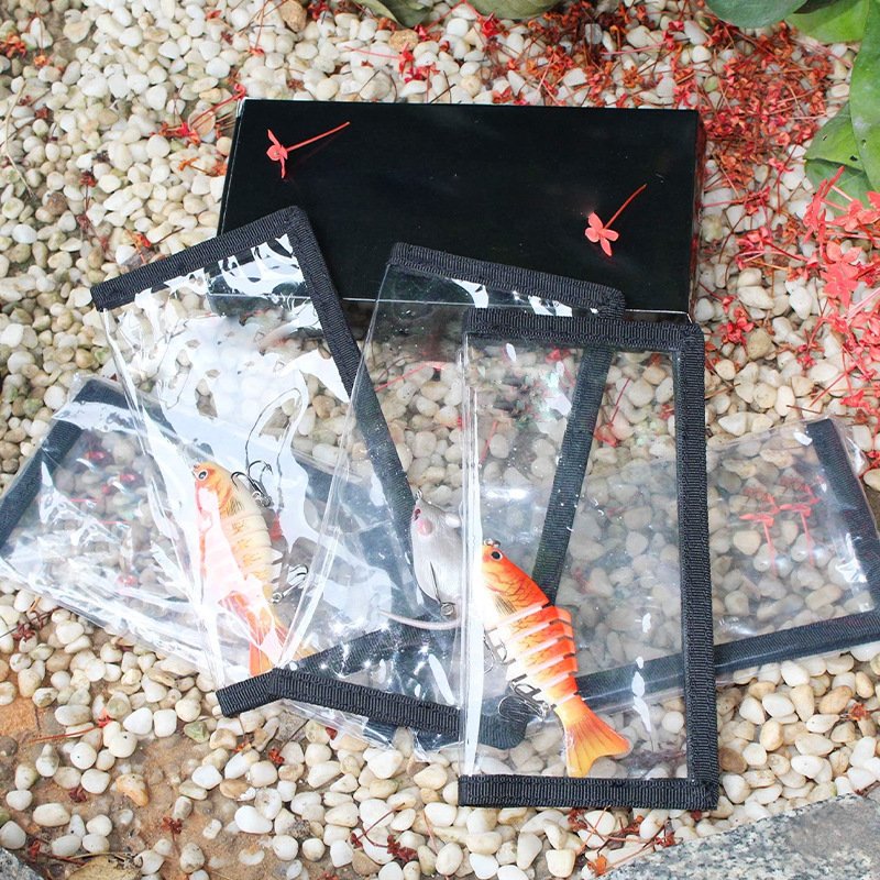 Transparent Pvc Lure Fishing Hook Protective Fishing Lure Cover Wraps Cover Case Portable Bait Fishing Tackle Storage Bags
