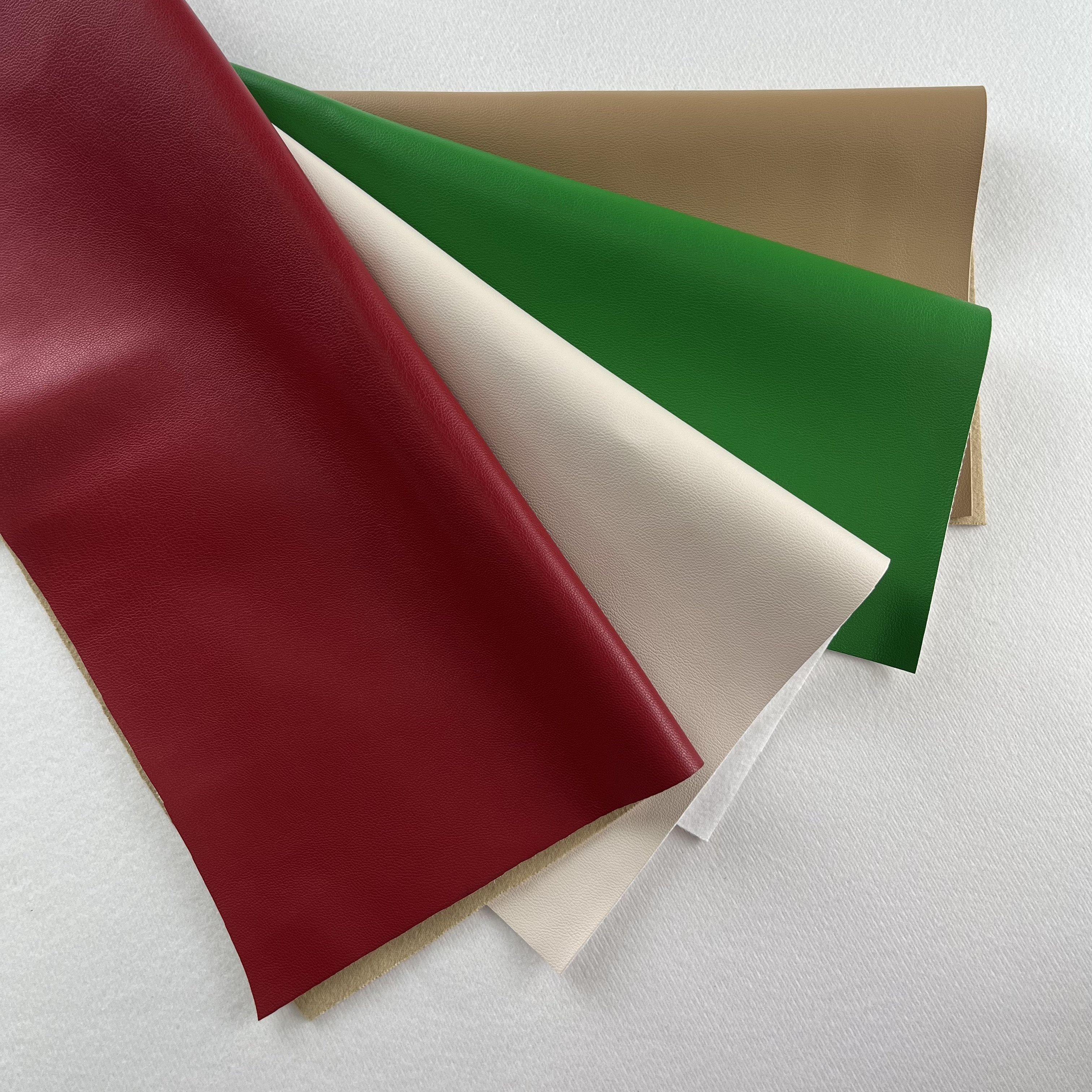 Waterproof PU Leather Fabric Knitted Embossed Faux Finish Marine Vinyl Rolls Material for Boats Yachts Car Seats
