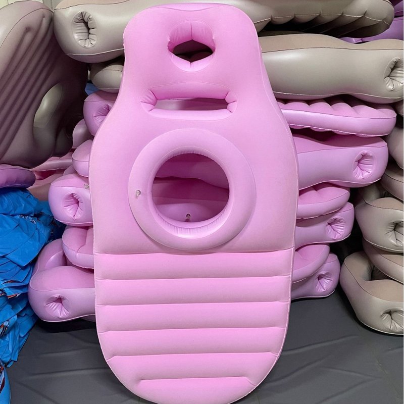 Portable Cooling Foldable & Massage Inflatable Maternity Pillow for Pregnancy Bed Outdoor Rest Floating Boat Yoga Pad