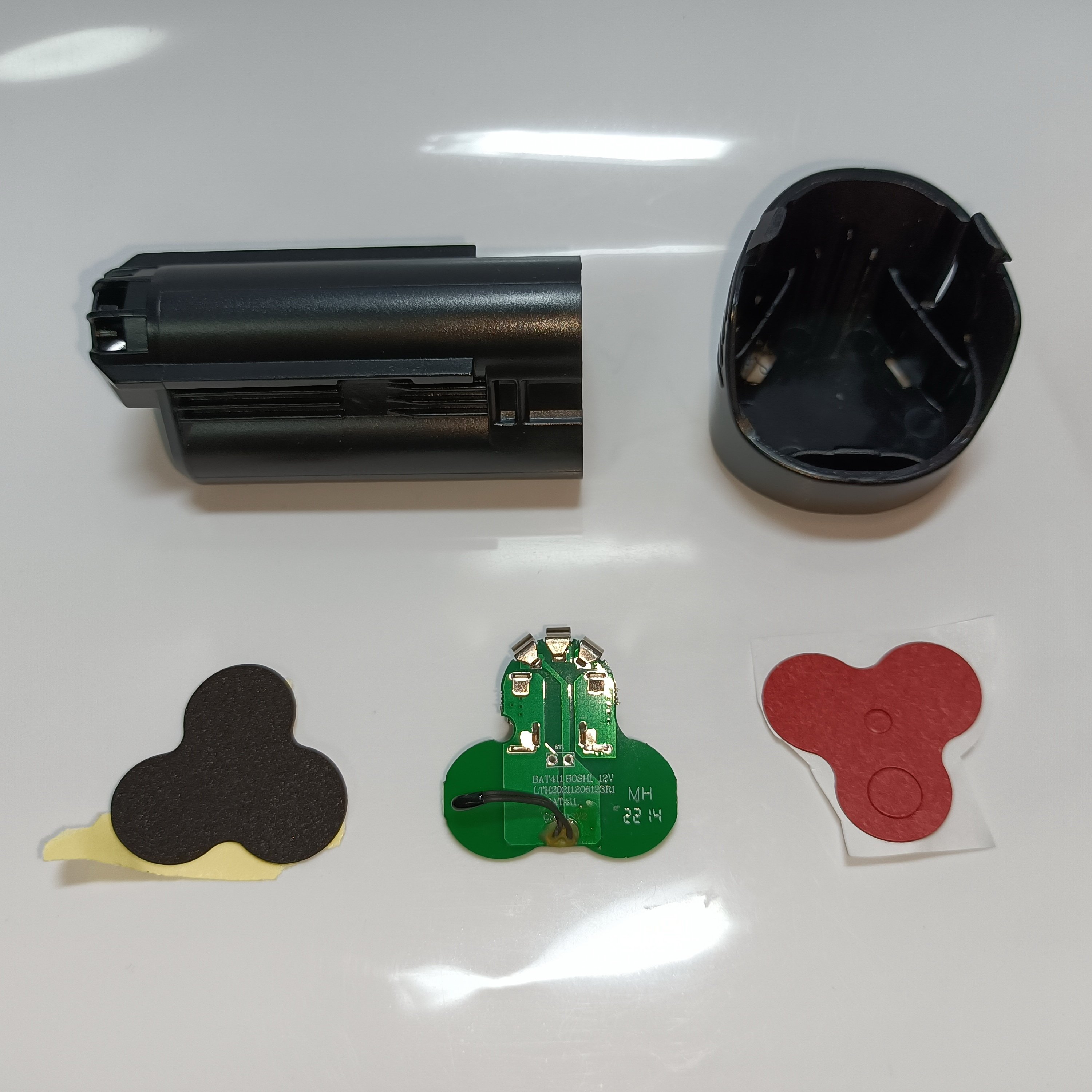 Factory Price Bos 12v 3.0ah BAT411 Plastic case Plastic Housing Plastic Cover BMS 3 CELL 18650 10.8V 10.0AH BAT607B BAT614 14.4V