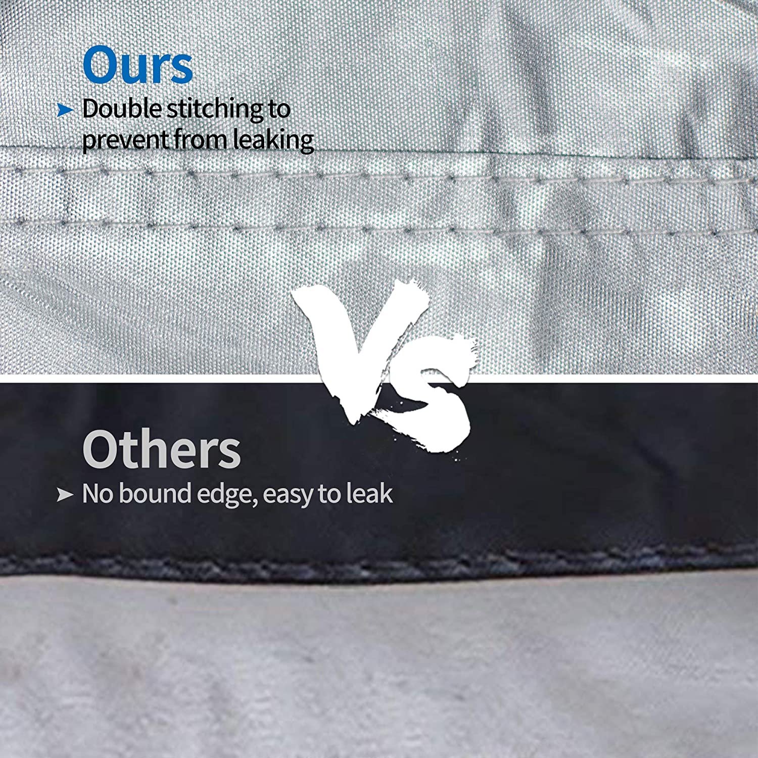 Silver Color Waterproof Custom Size 600D Polyester