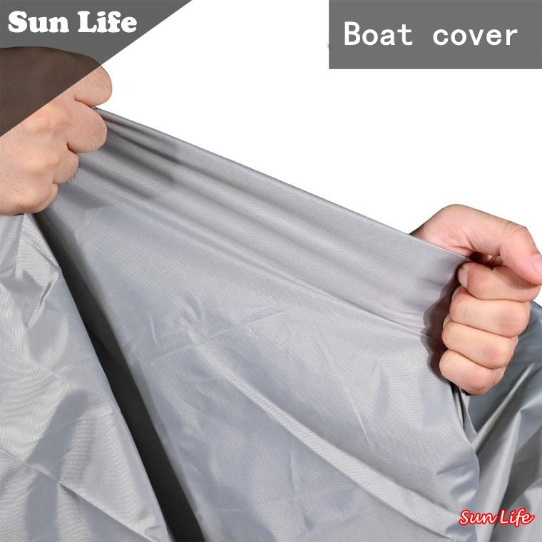 Outdoor Waterproof Boat Covers 14-16 Ft Long - Heavy Duty UV Resistant Trailerable Boat Covering