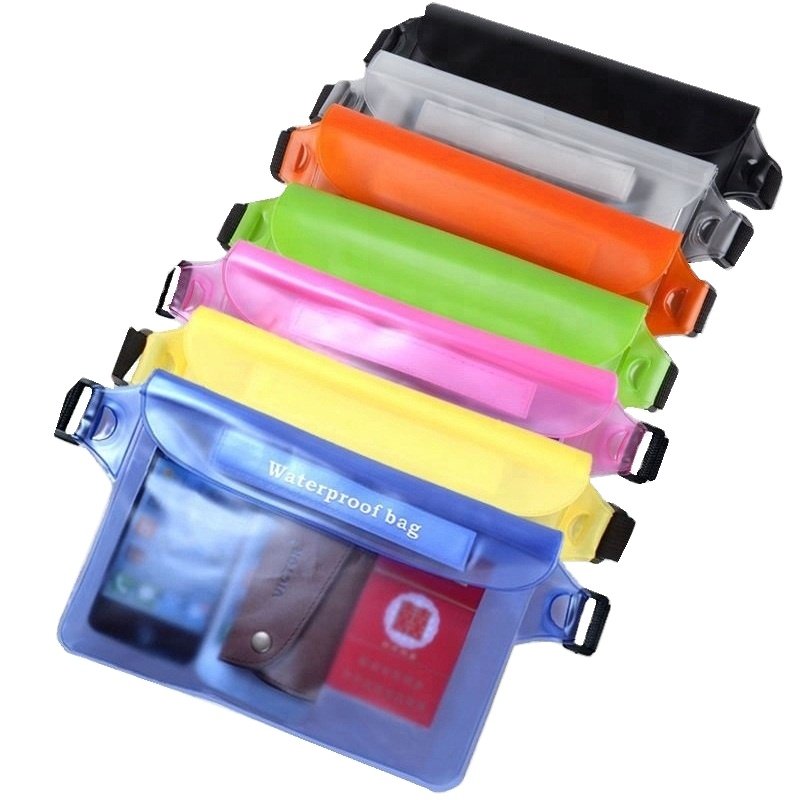 Custom Underwater Outdoorsports Belt Clear Bag Waist Pouch Dry Bag Fanny Pack Waist Bag Waterproof for Beach Swimming Boating