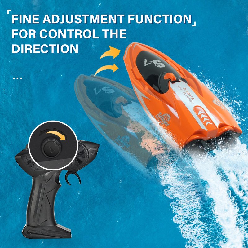 2025 New Products 2.4g Remote Control Waterproof Electric Speed Racing Jet Boat Toys Double Vortex Injection Speed Boat Ship