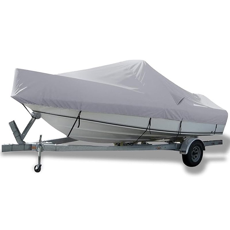 Boat Cover 17-19ft, 100% Waterproof Heavy Duty 800D Marine Grade Oxford Weather Resistant V-HullHeavy Cover