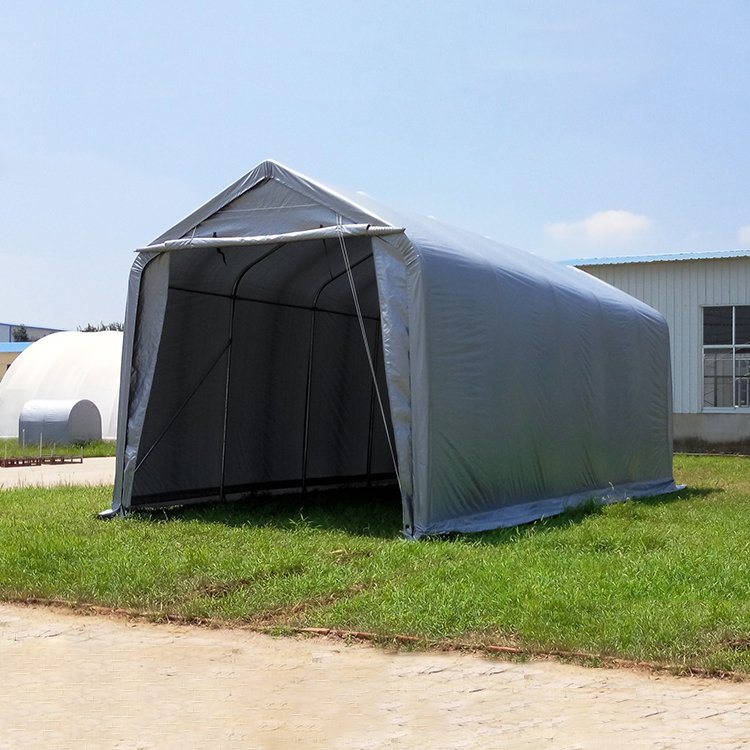 14'Wx33'L High Quality Pyramid Outdoor Portable Car RV PVC Boat Shelter Canopy Tent Storage Shed