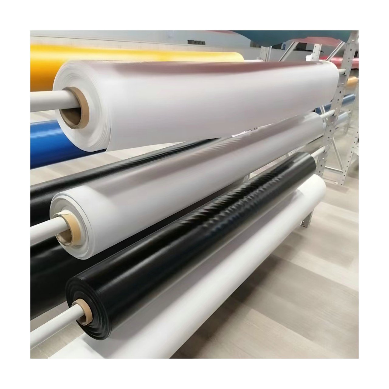 GRS Blackout Fire Resistant PVC Laminated Coated Tarpaulin for Tent, Boat Cover, Truck Cover Fabric