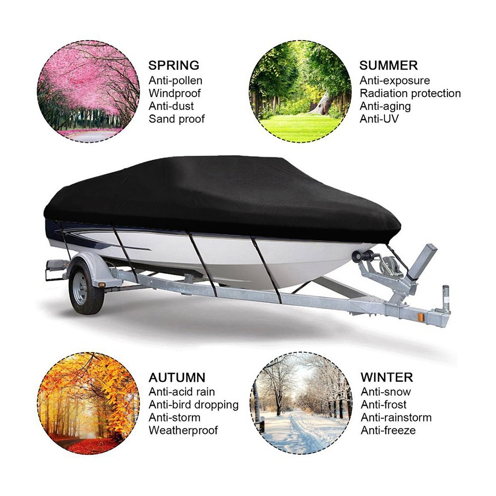 Factory Supply Heavy Duty UV Resistant Waterproof Engine Covers, Boat Cover