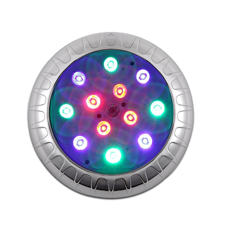 SMD2835 6W 8W 18W 316 Stainless Steel LED Underwater Marine Boat Light IP68 Surface Mounted Swimming Pool Light