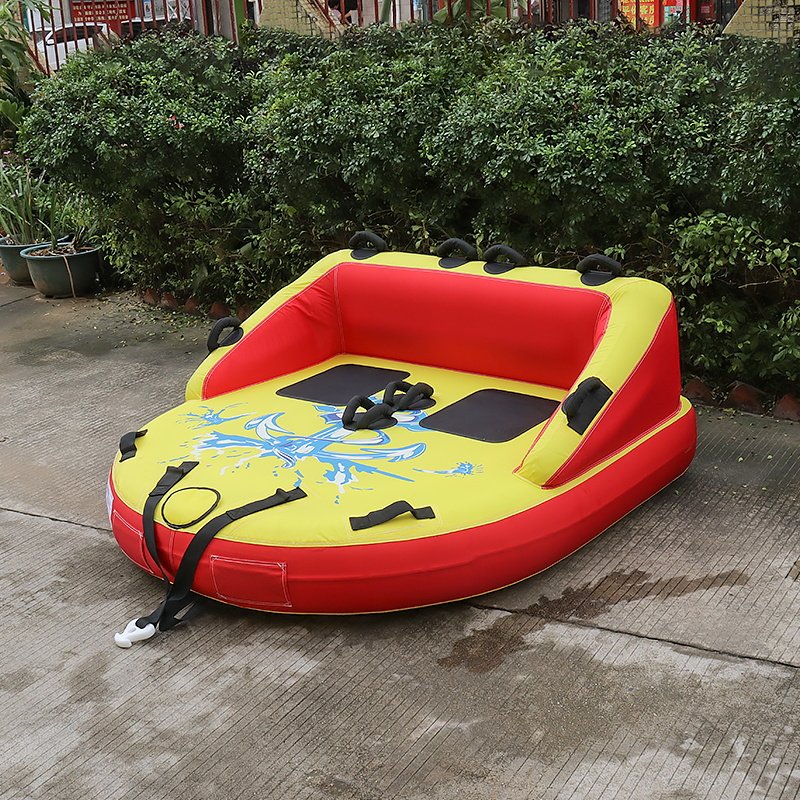 On Stock Heavy-Duty Watersports Inflatable Towable Tubes - 2 Person Towable Water Tube, Inflatable Boat Tube Towable Men