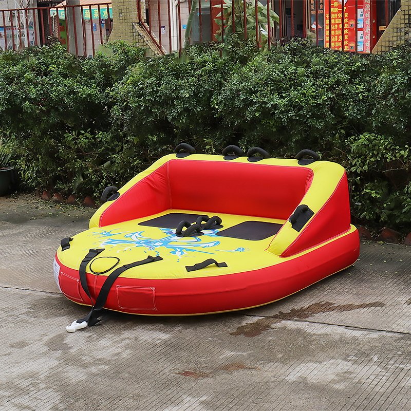 On Stock Heavy-Duty Watersports Inflatable Towable Tubes - 2 Person Towable Water Tube, Inflatable Boat Tube Towable Men