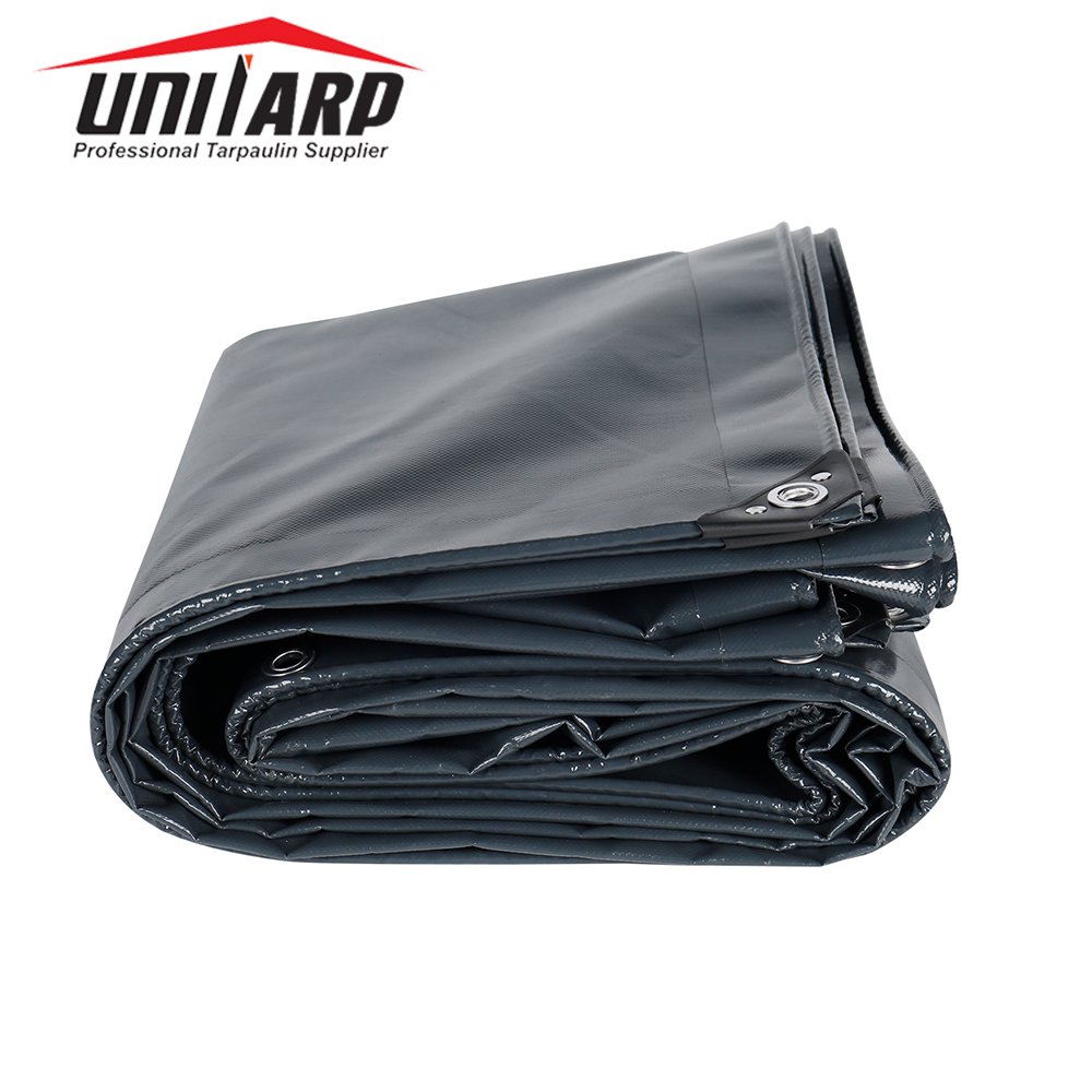 Black Tarp Waterproof 6x8 Feet Medium Duty All Purpose Poly Tarps Cover for Home, Boats, Cars, Camping, Protective Cover