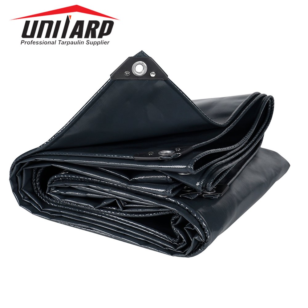 Black Tarp Waterproof 6x8 Feet Medium Duty All Purpose Poly Tarps Cover for Home, Boats, Cars, Camping, Protective Cover