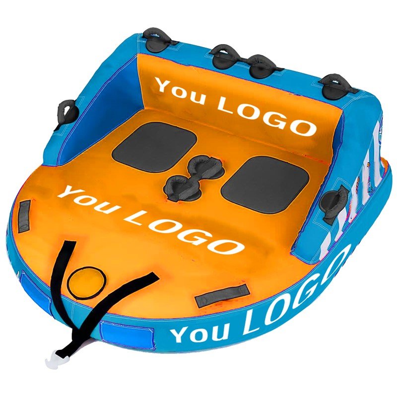 Big Brand Customized Water Jet Ski Boat Towable Inflatable Water Skiing Tube with PVC & Nylon Cover