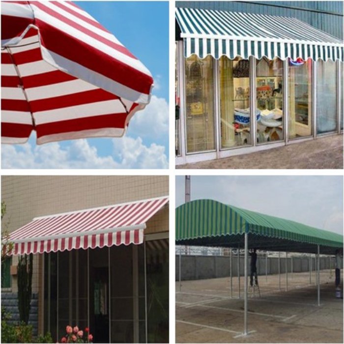 Heavy Duty Waterproof PVC Coated Awning PVC Color Striped Tarpaulin Fence Tarps Roll