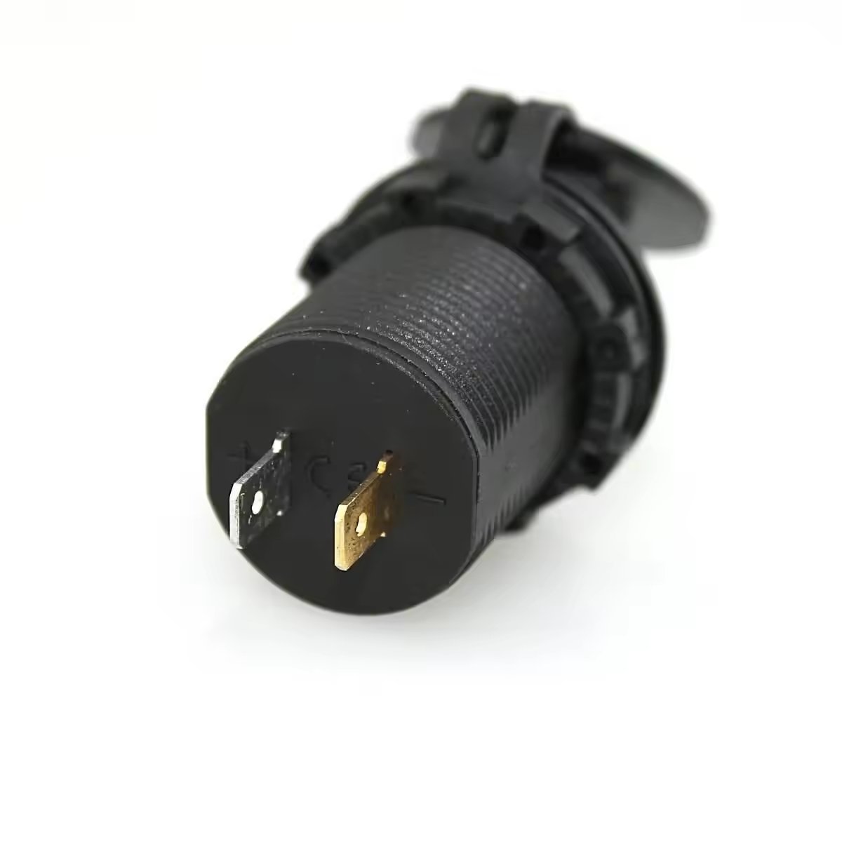 Factory Price DC 12-24V Dual USB Car Charger Socket Nylon Material with Waterproof Cap for Car Boat Motorcycle Truck