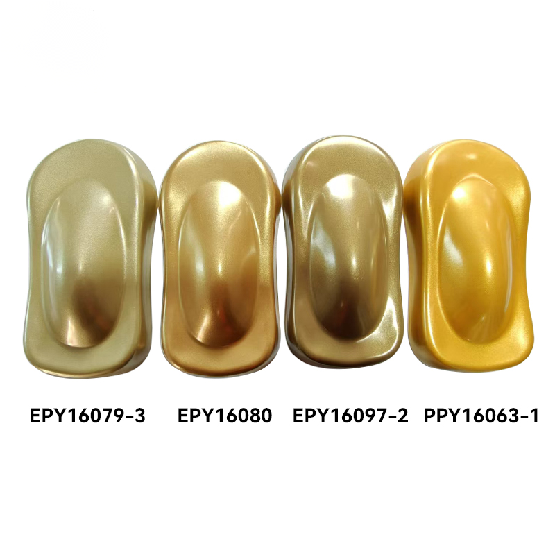 Wholesale PPY16063-1 Gold Electrostatic Spraying Epoxy Powder Coating Polyester Powder Coating