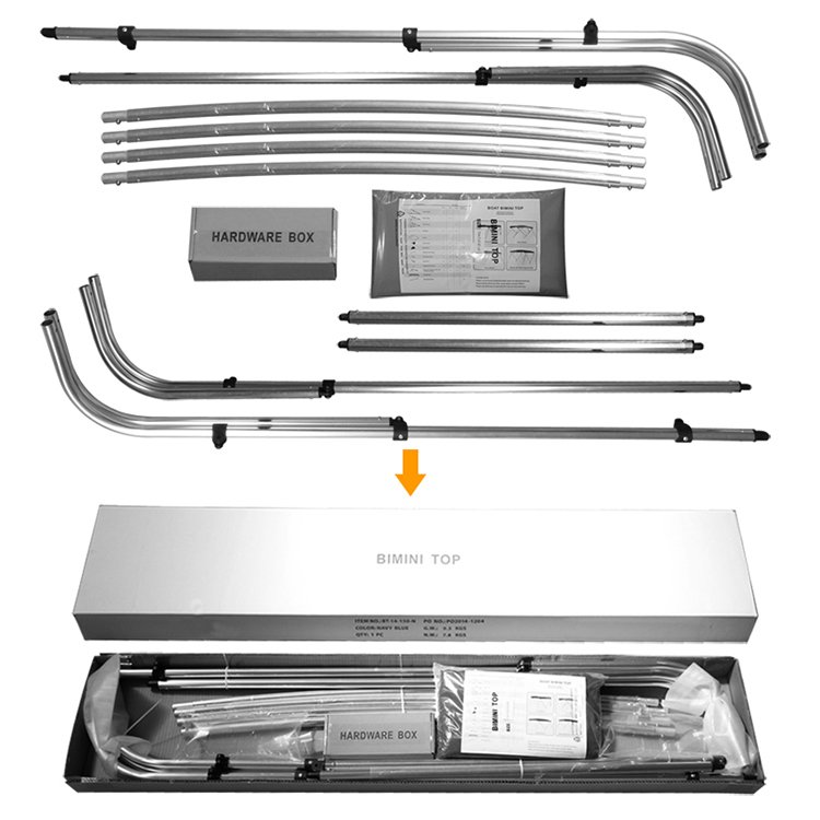 NHCX Highly Recommended Aluminum Boat Bimini Top Fishing Boat Bimini Top Cover in American Market
