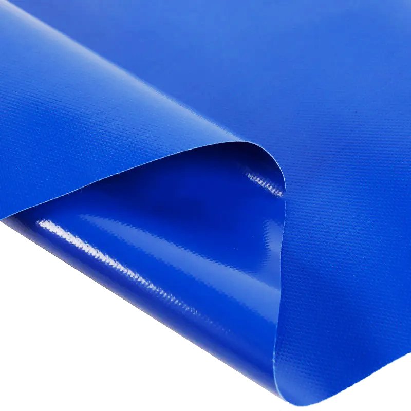 Heavy Duty Blue Color Waterproof Anti UV Tear Resistant Vinyl PVC Tarpaulin Rolls PVC Tarp Fabric for Goods Covers