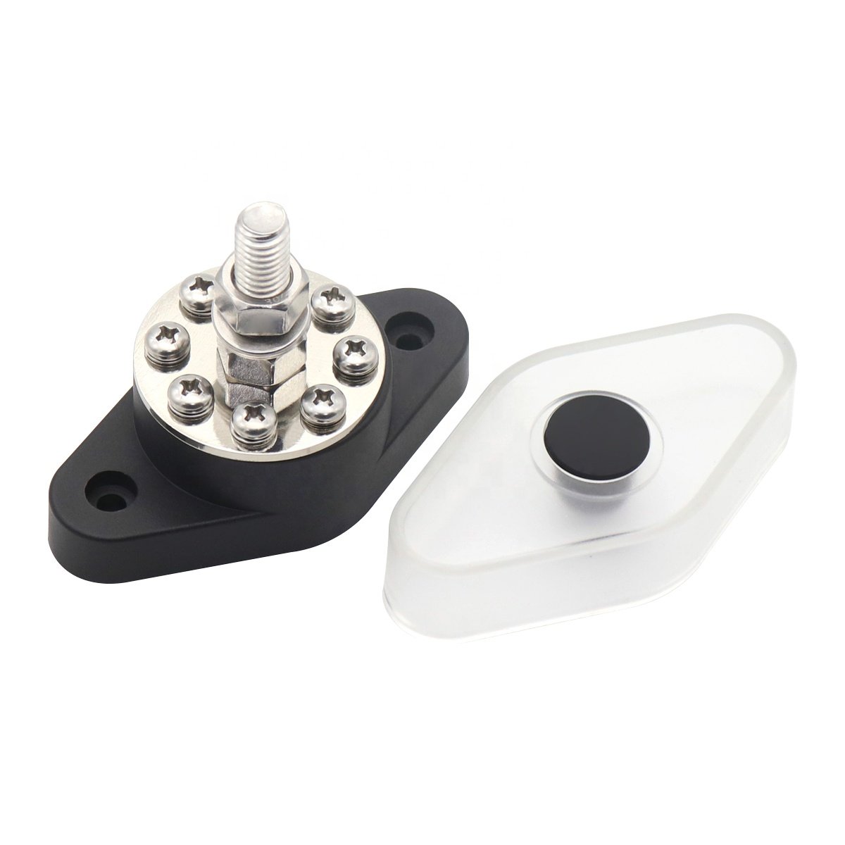 180a 8+1 Power Distribution Block Bus Bar M10 for Boat Car RV Yacht