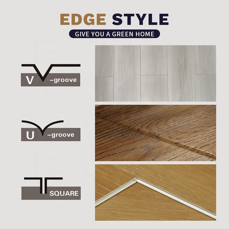 7mm Stone Look Unilin Click Spc Wood Gray Vinyl Flooring Carpet