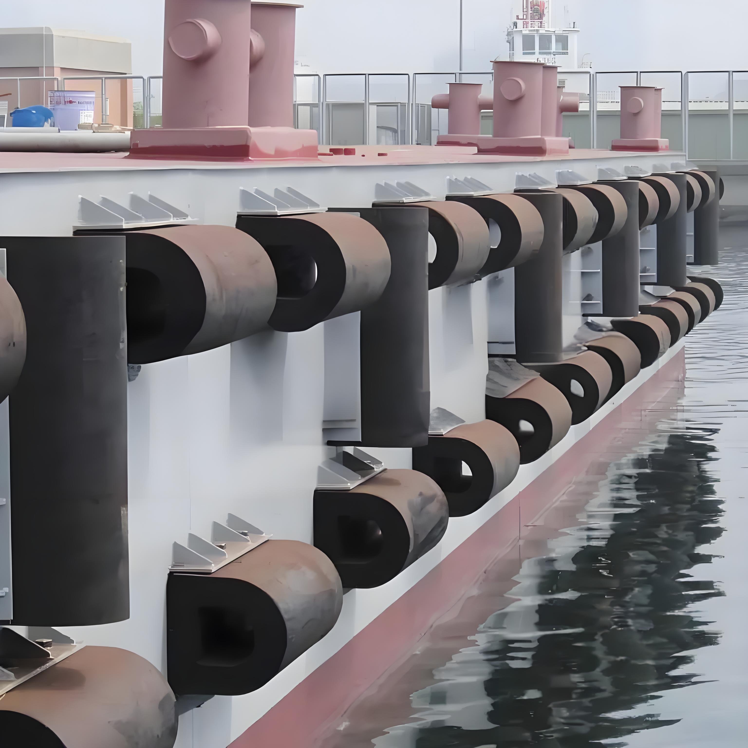 Durable D-Shaped Extruded Rubber Bumper for Trucks Trailers EPDM Strip Pattern Durable Dock Bumper for Equipment Delivery Bays