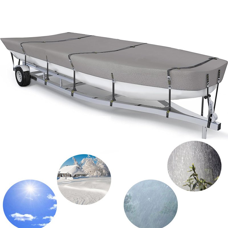 Custom Fit Boat Cover High Quality Heavy Duty All Weather Waterproof Dustproof Rainproof Durable Boat Cover