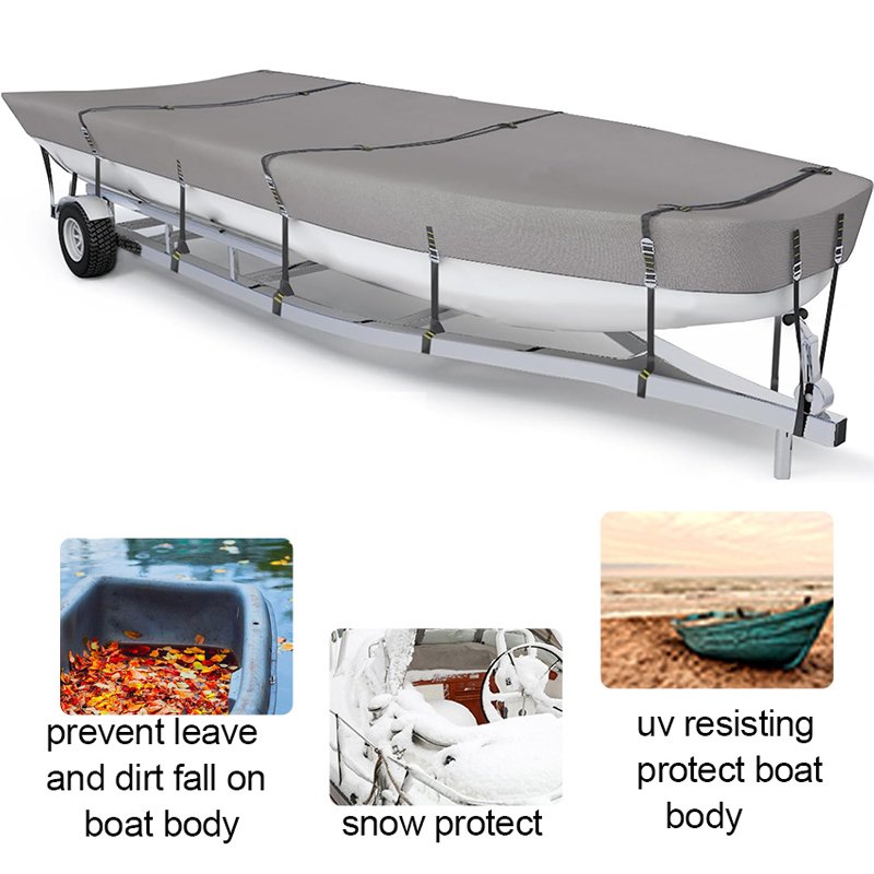 Custom Fit Boat Cover High Quality Heavy Duty All Weather Waterproof Dustproof Rainproof Durable Boat Cover