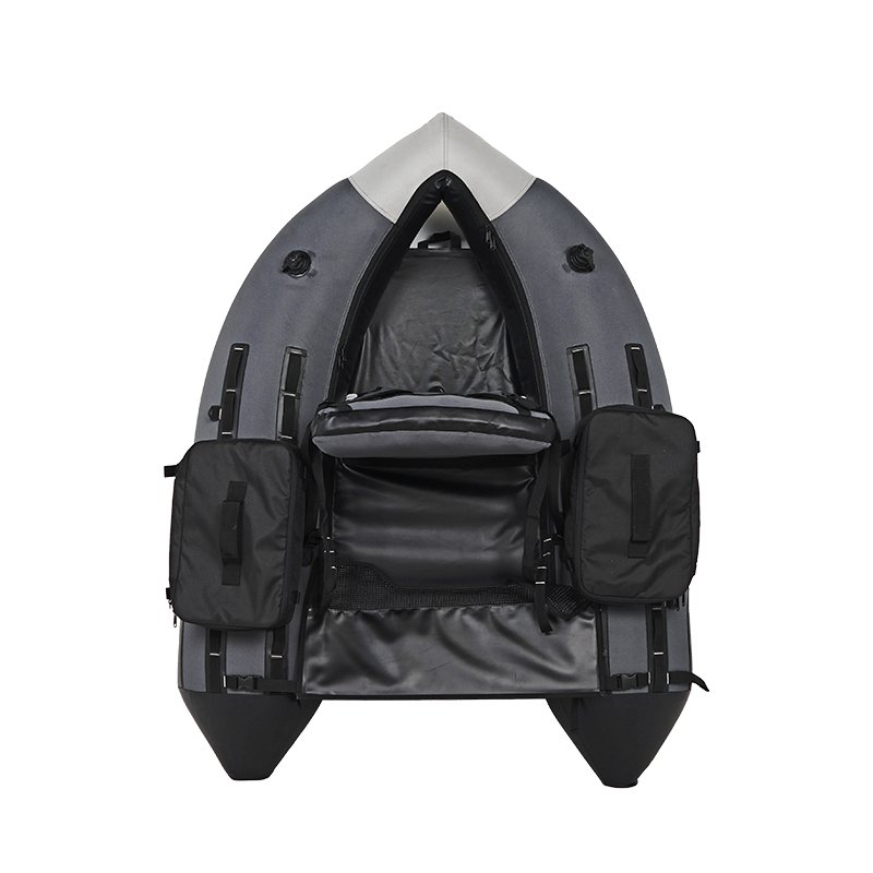 V Shape Single Seat Lure Boat Oxford Cover Inflatable Fishing Float Tube with Adjustable Straps and Storage Pockets