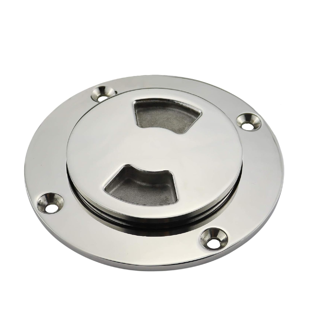 Stainless Steel 316 Marine Boat High Mirror Polishing Hatch Cover Round Hole Deck Plates