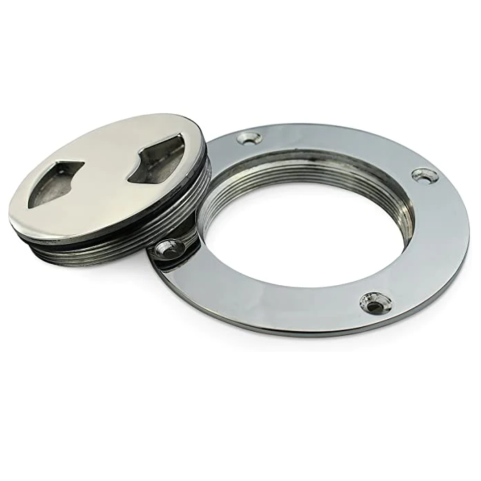 Stainless Steel 316 Marine Boat High Mirror Polishing Hatch Cover Round Hole Deck Plates