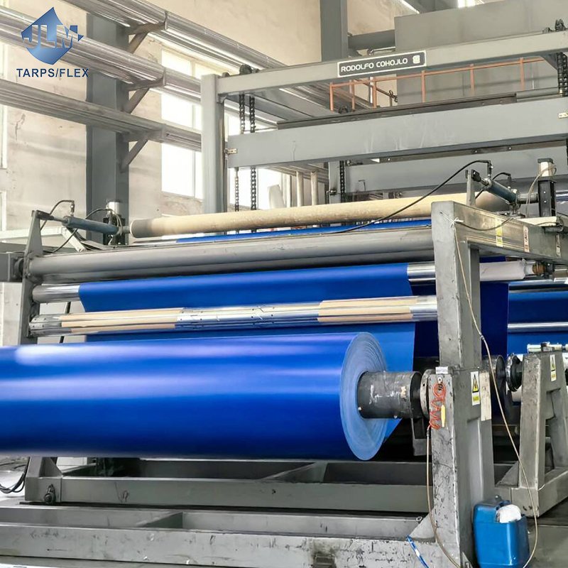 Custom Colors Industrial Fabric UV Resistant Fire Retardant Tarp Pvc Yellow White Blue Silver Waterproof Tarpaulin