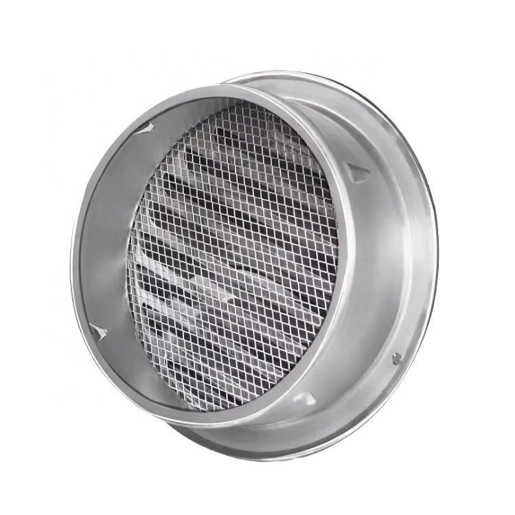 Hvac Ventilation Outdoor Bull Nose Vent 304 201 Stainless Steel Air Pipe Exhaust Wall Vent Cap air Vent