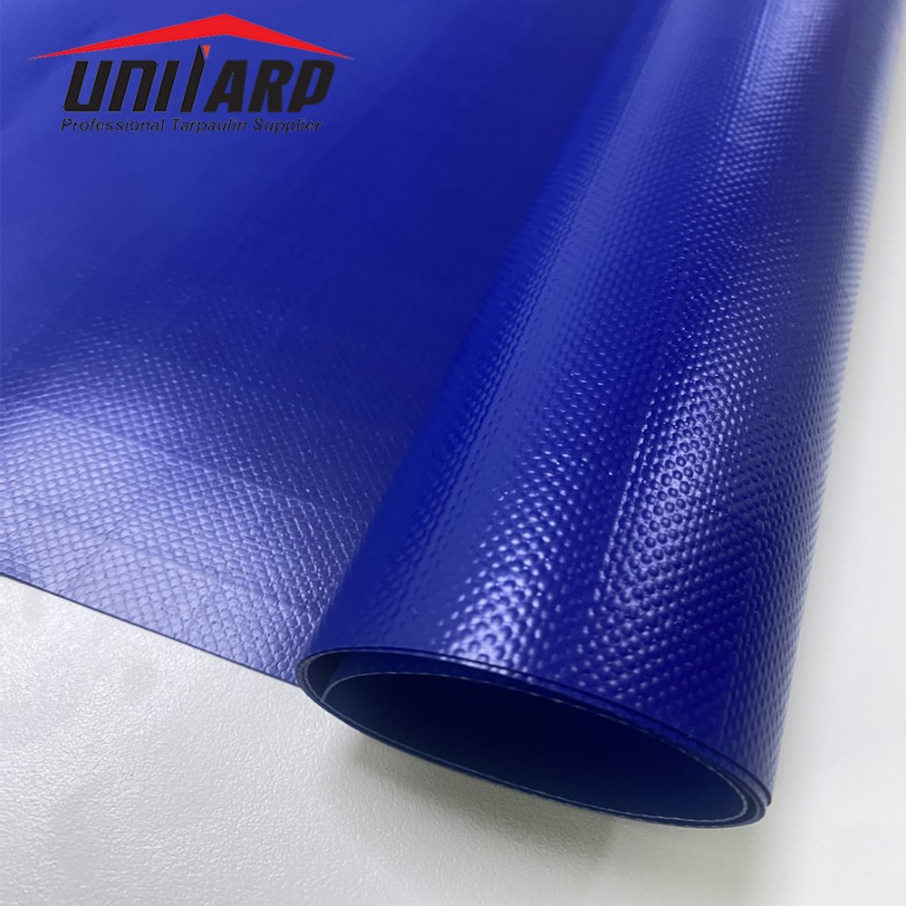 Reinforced Heavy Duty Truck Tarps Canvas Tarpaulin 680gsm Grid PVC Ripstop Tarpaulin