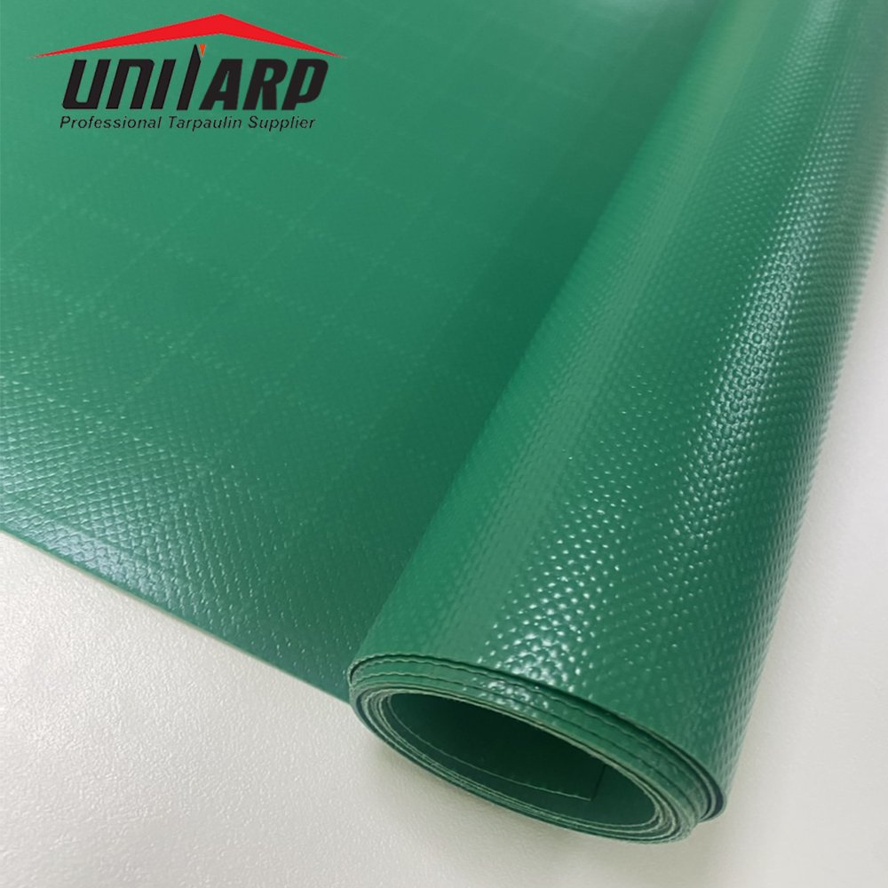 Reinforced Heavy Duty Truck Tarps Canvas Tarpaulin 680gsm Grid PVC Ripstop Tarpaulin