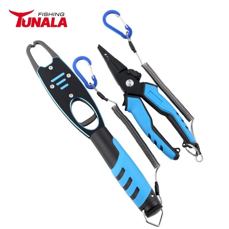 New Arrival Stainless Steel 4Cr14 PP+TPR Handle Remove Hook Fishing Pliers Fish Tool Set