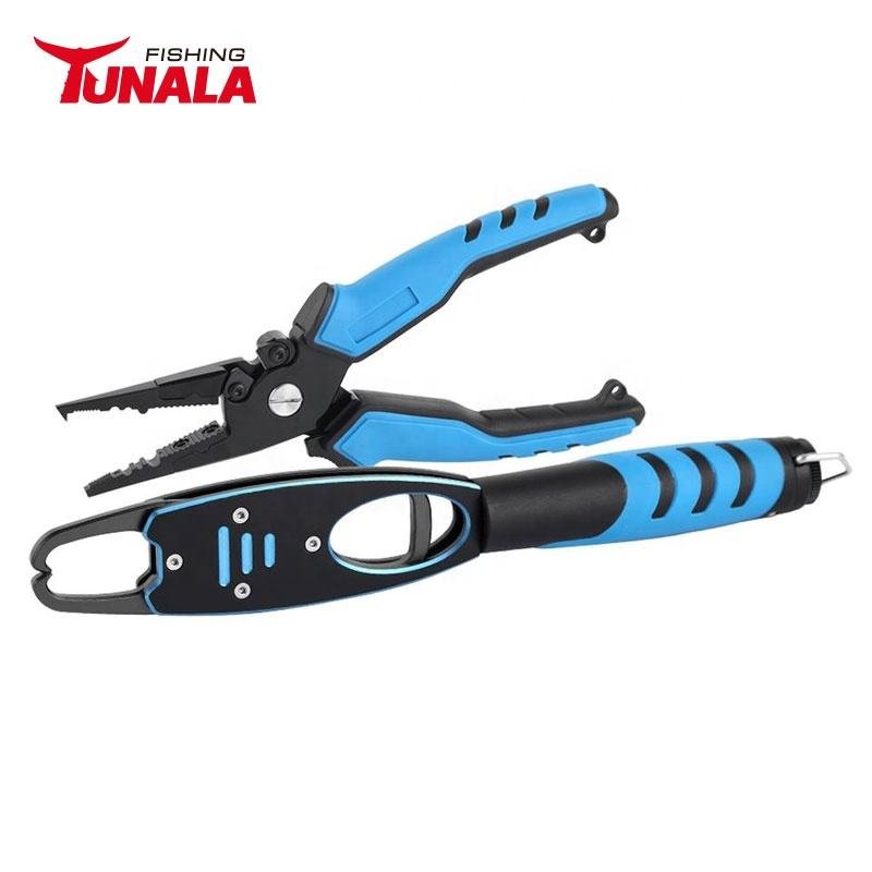 New Arrival Stainless Steel 4Cr14 PP+TPR Handle Remove Hook Fishing Pliers Fish Tool Set
