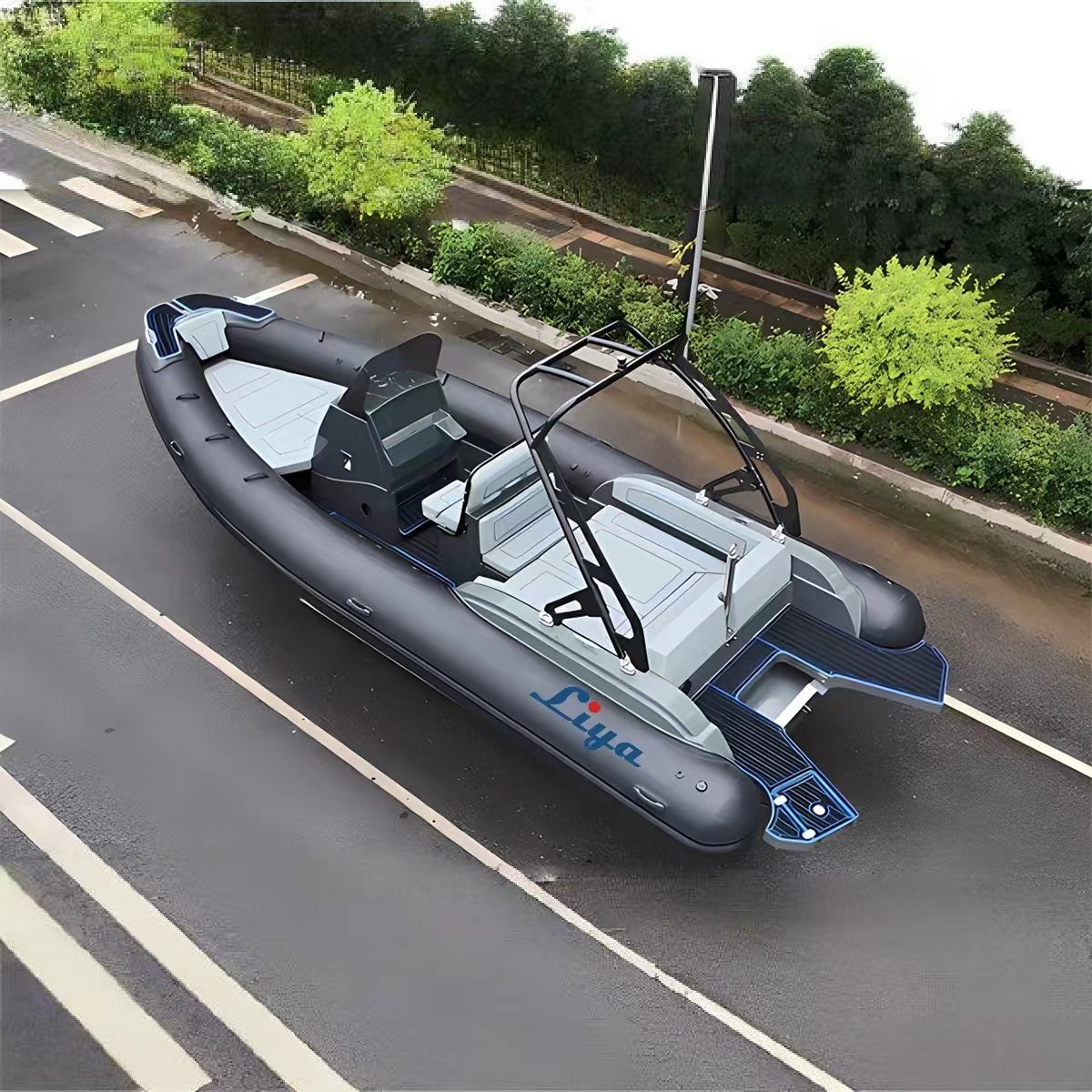 Liya Inflatable Rib 750 Boat Luxury Hypalon Marine Yacht Sea Boats Sailing RIB 750