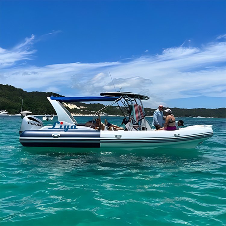 Liya Inflatable Rib 750 Boat Luxury Hypalon Marine Yacht Sea Boats Sailing RIB 750