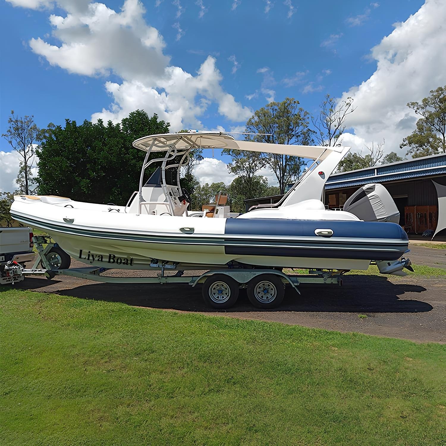 Liya Inflatable Rib 750 Boat Luxury Hypalon Marine Yacht Sea Boats Sailing RIB 750