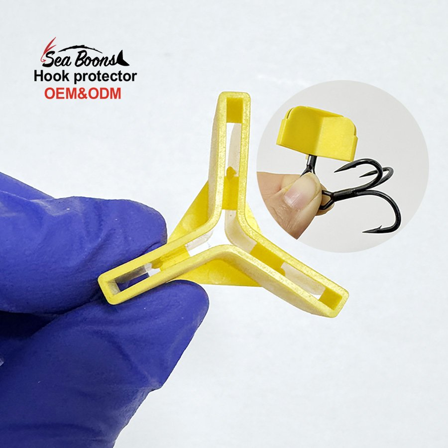 Fluorescein Saltwater Freshwater Fishing Hook Cover Plastic Fishing Treble Hooks Protector Fishing Tools&Accessories