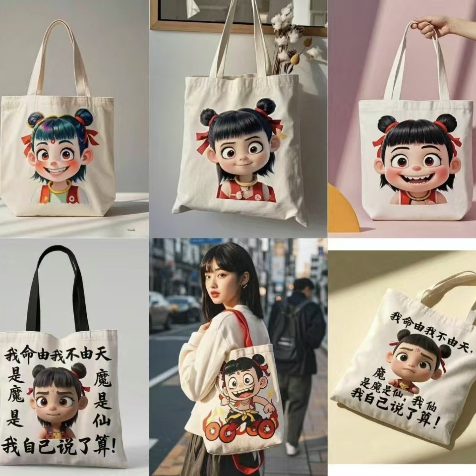 Sublimation Shopping Bag Large Size Canvas Linen Shoulder Bags Shopping College Custom Printed Logo Women Recycle Shopping Bag