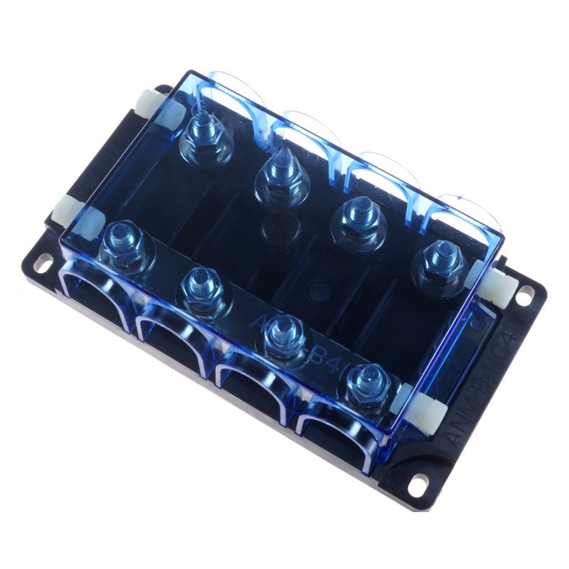 ANM Porta Fusible Automotriz Con Cubierta 30A 40A 250A 500A Bolt Type Automotive Mega Fuse Holder Block Box with Cover